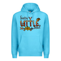 Ocean Blue sassy little soul Premium Hoodie - CowhideDigitalArt
