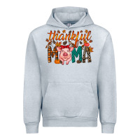 Heather Grey thankful mama pig Urban Hoodie - RacoonDesign