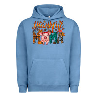 Pigment Pebble Blue thankful mama pig Urban Hoodie - RacoonDesign