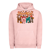 Pigment Salmon thankful mama pig Urban Hoodie - RacoonDesign