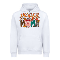 White thankful mama pig Urban Hoodie - RacoonDesign