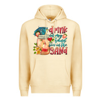 Pina Colada drink in my hand toes in the sand Premium Hoodie - HRA Design Shop
