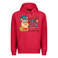 Cardinal drink in my hand toes in the sand Premium Hoodie - HRA Design Shop