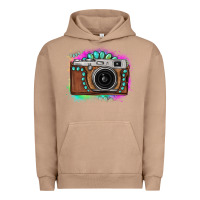 Pigment Burro tie dye gemstone vintage camera Urban Hoodie - FaDigitalArtStudio