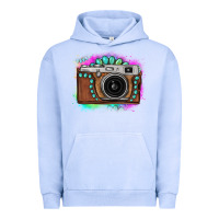 Pigment Grape Ice tie dye gemstone vintage camera Urban Hoodie - FaDigitalArtStudio