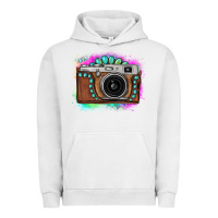 Pigment Lunar Rock tie dye gemstone vintage camera Urban Hoodie - FaDigitalArtStudio