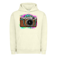 Pigment Pistachio tie dye gemstone vintage camera Urban Hoodie - FaDigitalArtStudio