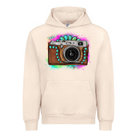 Sandshell tie dye gemstone vintage camera Urban Hoodie - FaDigitalArtStudio