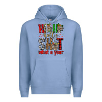 Colony Blue ho ho holly shit what a year Premium Hoodie - FaDigitalArtStudio