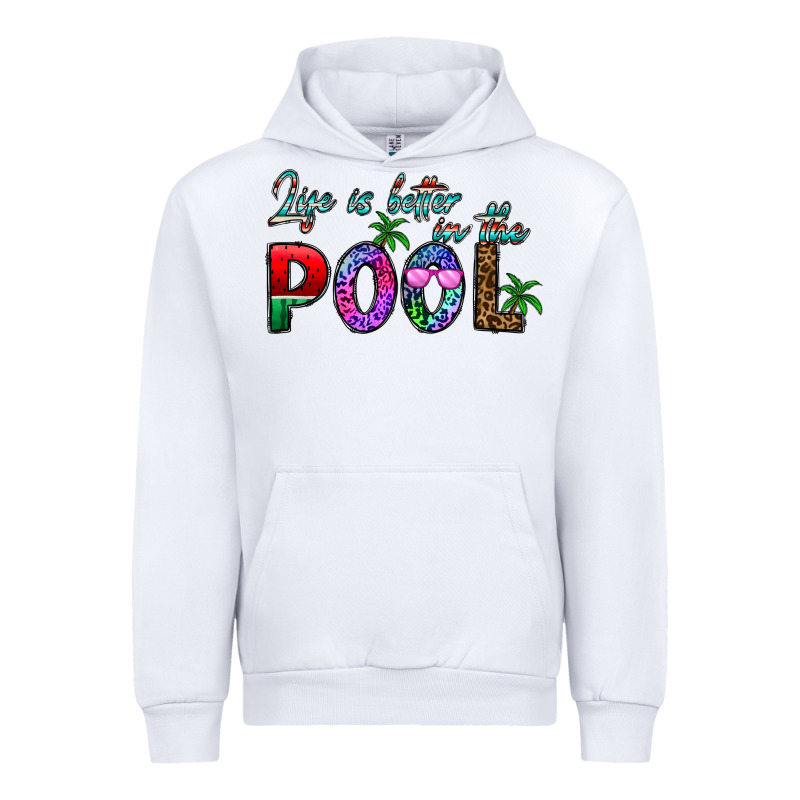 Life Is Better İn The Pool Urban Hoodie by CowhideDigitalArt | Teevron