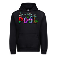Black life is better İn the pool Urban Hoodie - CowhideDigitalArt