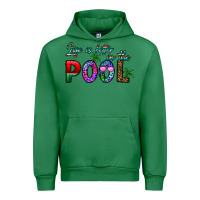 Emerald life is better İn the pool Urban Hoodie - CowhideDigitalArt