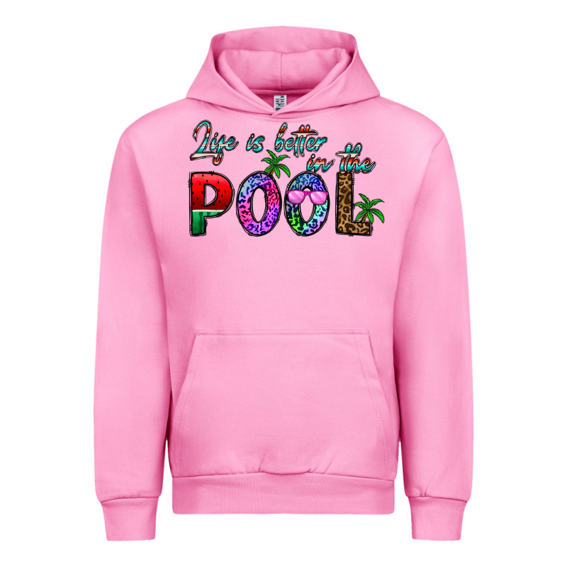Life Is Better İn The Pool Urban Hoodie by CowhideDigitalArt | Teevron