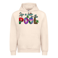Sandshell life is better İn the pool Urban Hoodie - CowhideDigitalArt