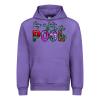Tulip life is better İn the pool Urban Hoodie - CowhideDigitalArt