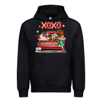 Black valentine's day truck farm animals cupid xoxo Urban Hoodie - FaDigitalArtStudio