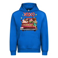 Cobalt valentine's day truck farm animals cupid xoxo Urban Hoodie - FaDigitalArtStudio