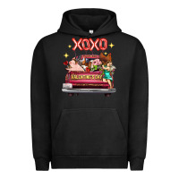 Pigment Black valentine's day truck farm animals cupid xoxo Urban Hoodie - FaDigitalArtStudio