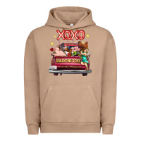 Pigment Burro valentine's day truck farm animals cupid xoxo Urban Hoodie - FaDigitalArtStudio