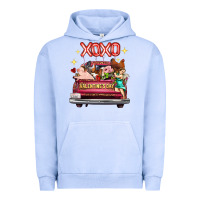 Pigment Grape Ice valentine's day truck farm animals cupid xoxo Urban Hoodie - FaDigitalArtStudio