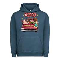 Pigment Midnight Navy valentine's day truck farm animals cupid xoxo Urban Hoodie - FaDigitalArtStudio