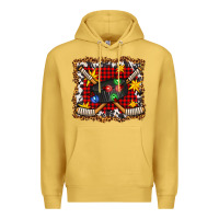 Antique Gold hockey christmas with lights and stars Premium Hoodie - FaDigitalArtStudio
