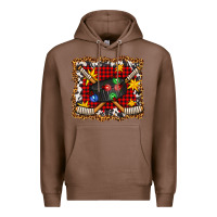 Chestnut hockey christmas with lights and stars Premium Hoodie - FaDigitalArtStudio