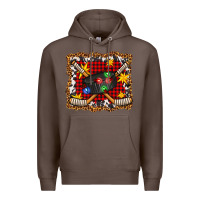 Coffee hockey christmas with lights and stars Premium Hoodie - FaDigitalArtStudio