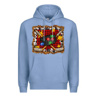 Colony Blue hockey christmas with lights and stars Premium Hoodie - FaDigitalArtStudio