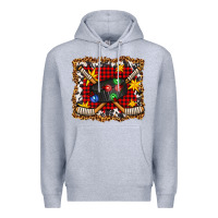Heather Grey hockey christmas with lights and stars Premium Hoodie - FaDigitalArtStudio