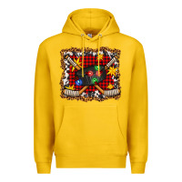 Lemon hockey christmas with lights and stars Premium Hoodie - FaDigitalArtStudio