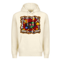 Sandshell hockey christmas with lights and stars Premium Hoodie - FaDigitalArtStudio
