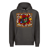 Smoke hockey christmas with lights and stars Premium Hoodie - FaDigitalArtStudio
