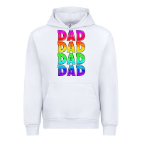 White lgbtq dad Urban Hoodie - HRA Design Shop