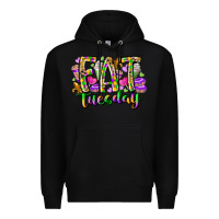 Black fat tuesday Premium Hoodie - RacoonDesign