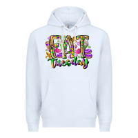 White fat tuesday Premium Hoodie - RacoonDesign