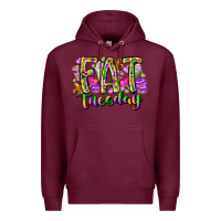 Burgundy fat tuesday Premium Hoodie - RacoonDesign