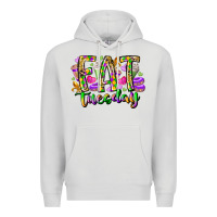 Dove Grey fat tuesday Premium Hoodie - RacoonDesign