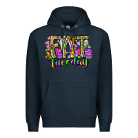Navy fat tuesday Premium Hoodie - RacoonDesign