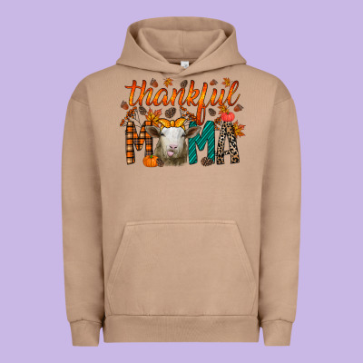 Thankful Mama Sheep Urban Hoodie Designed By Racoondesign