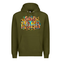 Army Green girl mama Premium Hoodie - RacoonDesign