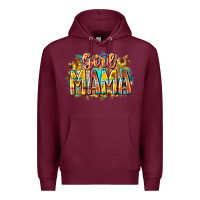 Burgundy girl mama Premium Hoodie - RacoonDesign