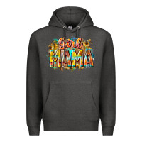 Charcoal Heather girl mama Premium Hoodie - RacoonDesign