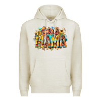 Oatmeal Heather girl mama Premium Hoodie - RacoonDesign
