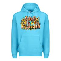 Ocean Blue girl mama Premium Hoodie - RacoonDesign