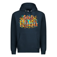 Navy girl mama Premium Hoodie - RacoonDesign