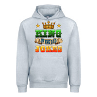 Heather Grey king of the jokes Urban Hoodie - HRA Design Shop