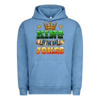 Pigment Pebble Blue king of the jokes Urban Hoodie - HRA Design Shop