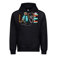 Black love nurse Urban Hoodie - CowhideDigitalArt
