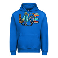Cobalt love nurse Urban Hoodie - CowhideDigitalArt